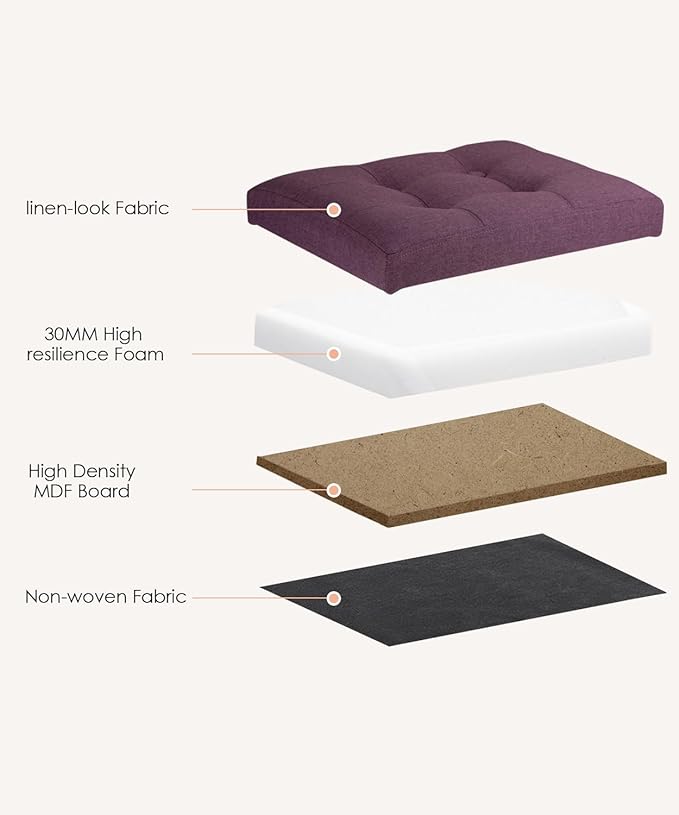 Ottoman Storage Ottoman Foot Rest Stool Foldable Bench with Storage Student Dormitory Bedroom and Entryway 17 X 13 X 13