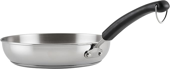 Farberware Brilliance Stainless Steel Cookware Pots and Pans Set with Kitchen Cooking Tools and Glass Lids, 10 Piece, Dishwasher Safe and Induction Ready, Stainless Steel