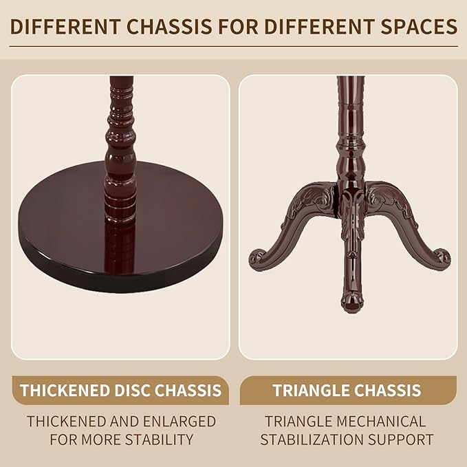 Wooden Coat Rack Stand Sturdy Triangle Base, Natural Birch Wood Coat Racks Freestanding, Vintage Solid Wood Coat Tree Stand with 14 Hooks, Classic Sturdy Coat Racks Hall Tree for Entryway, Office