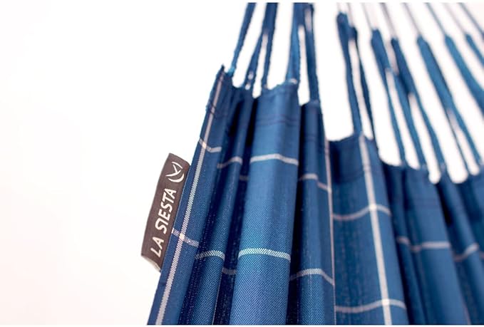 LA Siesta Brisa Classic Hammock, Handmade, Weather-Resistant, Tear-Resistant Hammock for Indoor & Outdoor Relaxation, Size-Double - Marine