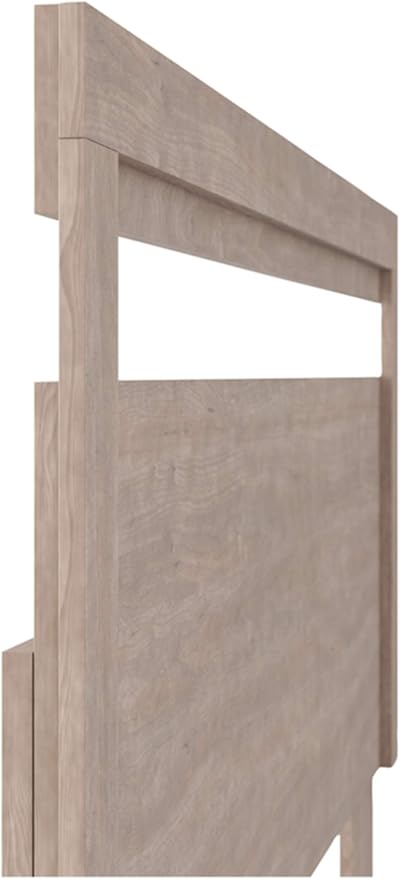 Signature Design by Ashley Flannia Modern Platform Headboard ONLY, Full, Grayish Brown