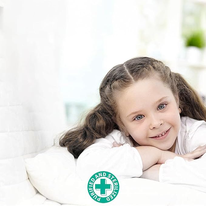 APSMILE Luxury 100% Organic Cotton Down Feather Fibers Comforter California King Fluffy Comforter, High Fill-Power Medium Warmth All Season Duvet Insert (104x96, Ivory White)