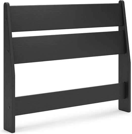 Signature Design by Ashley Socalle Modern Panel Headboard, Twin, Black