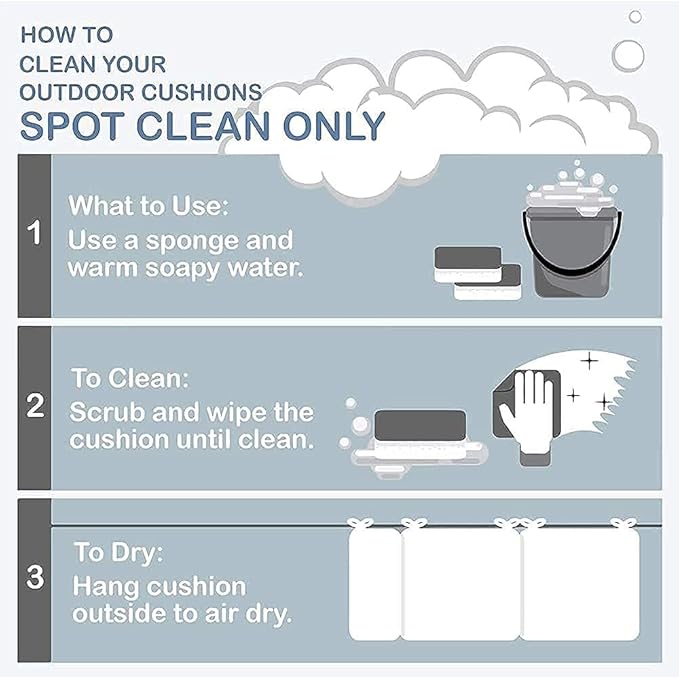 LVTXIII Outdoor Pillow Covers ONLY, Square Throw Pillow Covers, Modern Cushion Cases for Sofa Patio Couch Decoration 18 x 18 Inch, Pack of 2, Pebble Blue