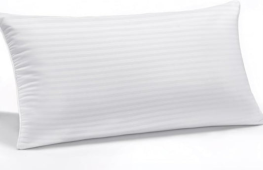 Hypoallergenic Soft King Size Pillow, Down Alternative Filling with Cotton Shell Hotel Quality Pillow, Breathable, Moisture-Wicking, Ideal for Side, Back and Stomach Sleeper, Oeko-TEX Certified