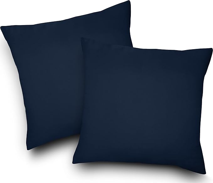 Utopia Bedding Throw Pillows Insert (Pack of 2, Navy) - 24 x 24 Inches Bed and Couch Pillows - Indoor Decorative Pillow
