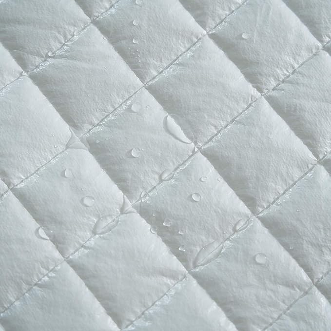 Elif Queen Size Mattress Protector, Waterproof, Quilted Cover Pad with Elastic Band Straps for Kids, Soft&Comfortable, Breathable, Vinyl Free (Queen)