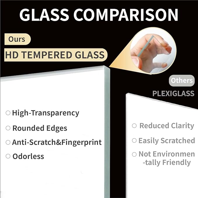 8x10 Picture Frame for Wall or Tabletop Oak Wood, 5x7 Picture Frame with Mat,8 x 10 Premium Photo Frame with Real HD Tempered Glass,Ideal for Home Decor, Art Gallery,White, 1 Pack
