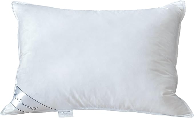 Goose Down Feather Hotel Collection Bed Pillow for Sleeping,100% Cotton Cover,Medium Firm,Soft Support Standard Size(20X26IN) 1 Pack