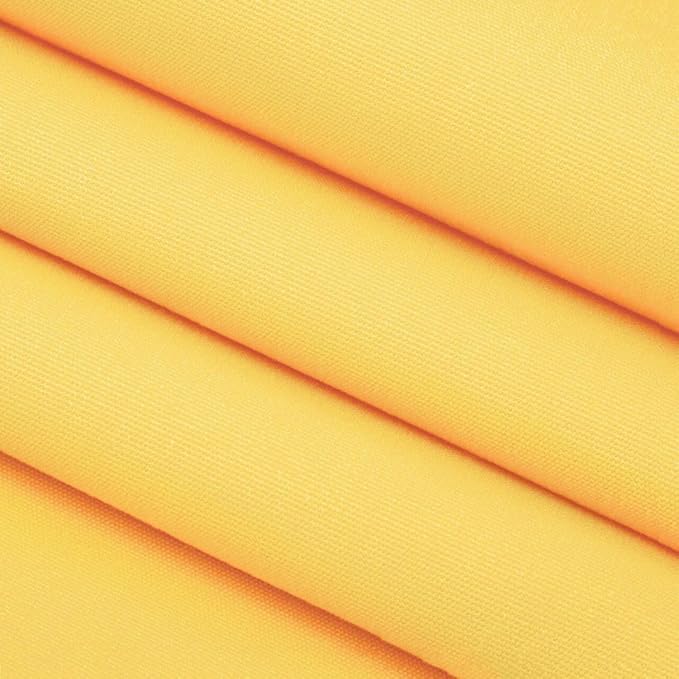 RSH DECOR: Sunbrella Square Throw Pillows Set of 4 | 17" x 17" | Water and Fade-Resistant Performance Fabric | Outdoor Pillow Covers with Down-Alternative Inserts | Canvas Buttercup Yellow