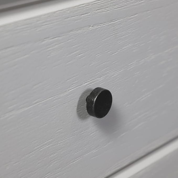 Grain Wood Furniture Greenport 5-Drawer Chest, Solid Wood with Brushed White Finish