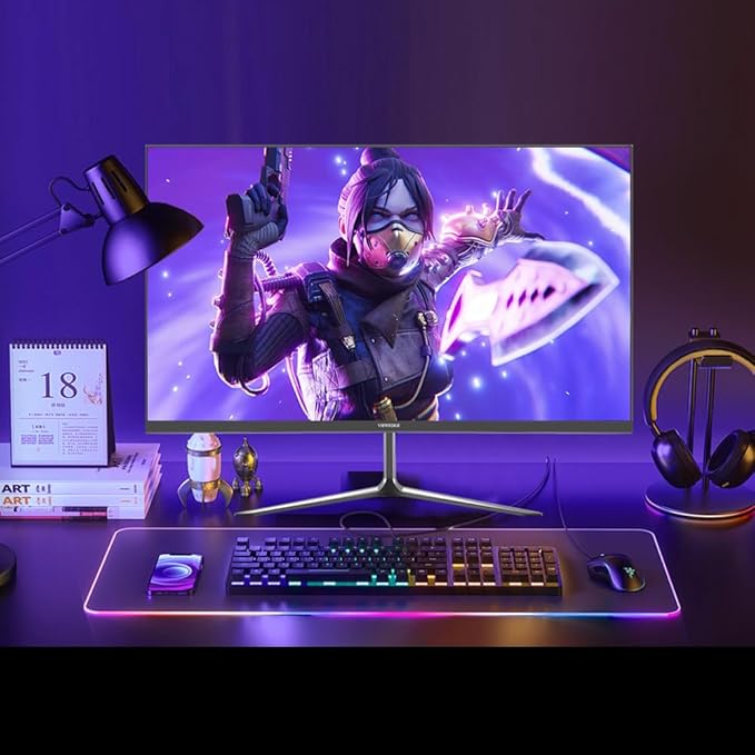 Viewedge 24 Inch Gaming Monitor 1080p 144hz, VA 1ms FHD Computer Monitor with 100% sRGB, Bluelight Filter, HDMI & VGA Port, Support Wall Mount