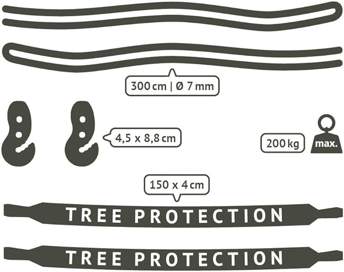 LA SIESTA® Alisio Hammock & TreeMount, Hammock with Tree Straps for Beams Posts - Hammock with Spreader Bar, Weatherproof Outdoor Hammock - 2 Person Hammock Bed Double Hammock - Max 355 Lbs, Toucan