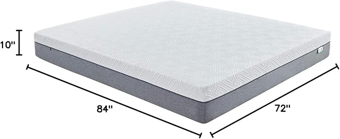 Novilla Mattress California King, 10 Inch Gel Memory Foam Cal King Mattress for Cool Night & Pressure Relief, Medium Plush Bed, Bliss