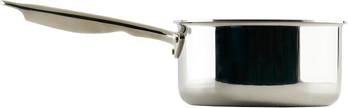 WINCO Tri-Ply Sauce Pan, Silver