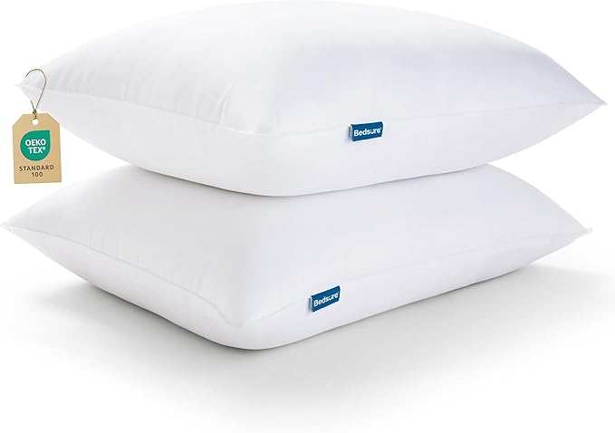 Bedsure King Size Pillows Set of 2 - King Size Bed Pillows 2 Pack for Sleeping, Soft and Supportive, Hotel Quality, Original Down Alternative Filling for Side, Back Sleepers