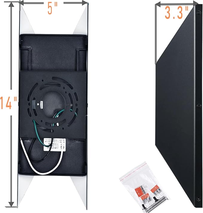 22W Dimmable LED Outdoor Wall Sconce,Modern Up Down Porch Lights 2700K 3000K 3500K 4000K 5000K 5 Colors Changeable,1800 Lumens Outdoor Wall Lights Exterior for House,Garage Door 2 Pack