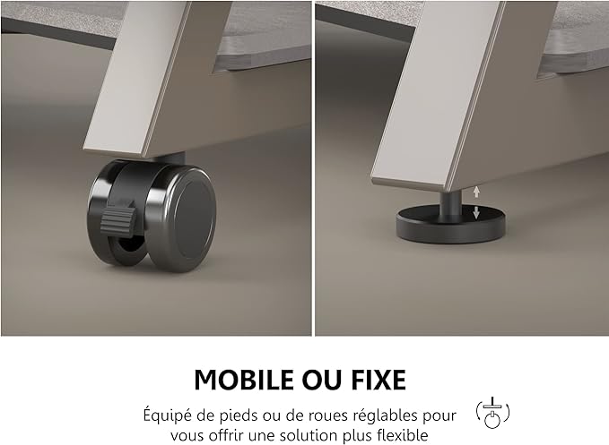 FITUEYES Design Corner TV Stand for 32 43 50 55 65 Inch TVs, Small Spaces Floor TV Stand Rolling TV Cart for LCD/LED Flat Curved Screens, Modern Living Room Television Stands, Eiffel Series, Camel