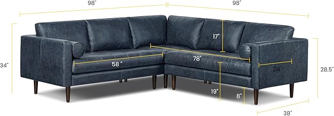 POLY & BARK Napa Corner, Nightfall Blue