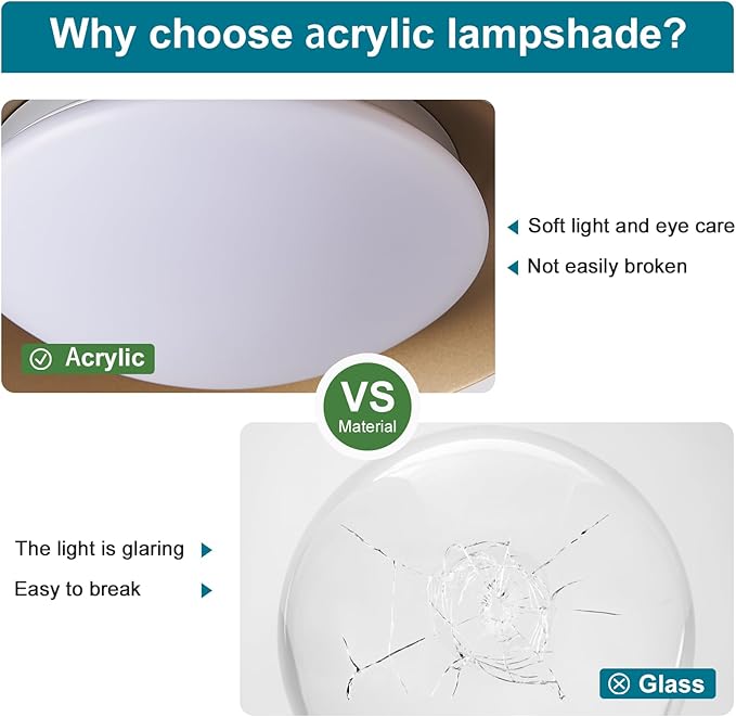 Dimmable Small Mid Century Modern Flush Mount Ceiling Light with Acrylic Shade,Black and Gold LED Ceiling Lights,5CCT 2700K-6000K Light Fxiture for Hallway Entryway Bedroom Kitchen Laundry Room 11.8in