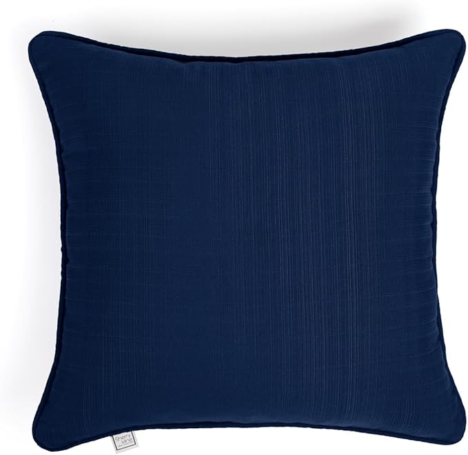 Sherry Kline Sunrise Indoor/Outdoor Square Corded Edge Filled Pillow Indigo 18"x18" Set of 2