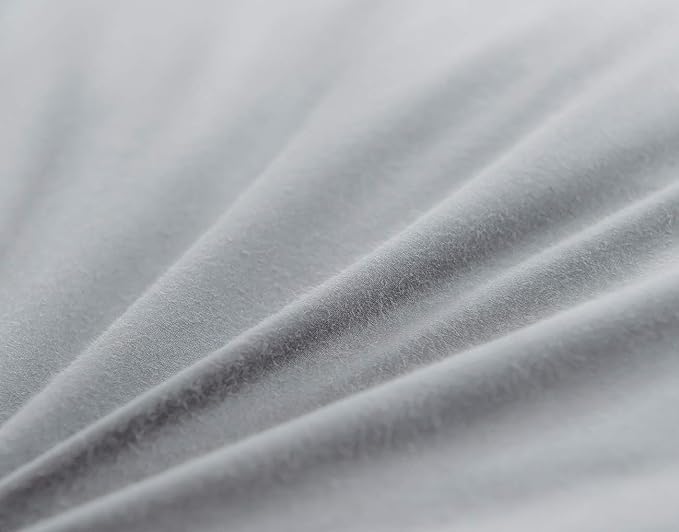 Goose Down Feather Bed Pillows for Sleeping,Medium Firm,Soft Support Grey Color Standard Size One Pillow