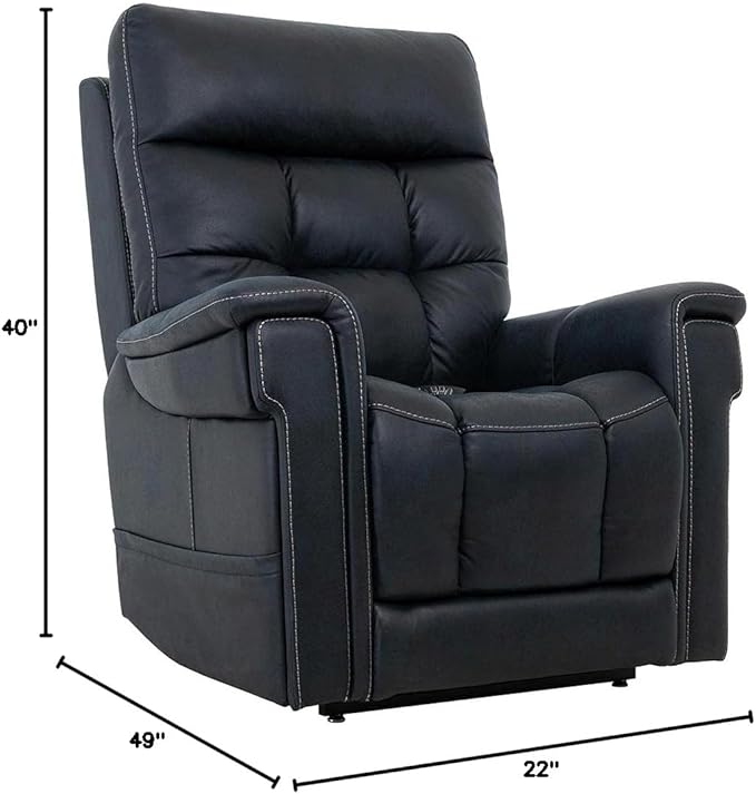 VivaLift! Radiance Power Recliner Lift Chair by PrideMobility, with 3 Heat Pads Heat System (Canyon Ocean, Large-Tall with Inside Delivery & Setup)