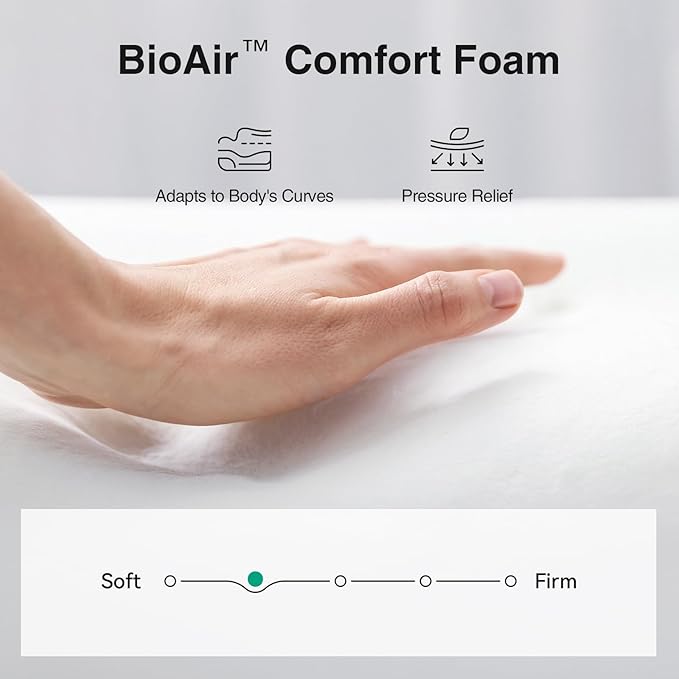 Novilla 8 inch Queen Mattress, Foam and Spring Hybrid Mattress Queen Size with Adaptive Foam for Pressure Relieving & Breathable Comfort, CertiPUR-US Certified-Ideal for Youth & Guest Rooms