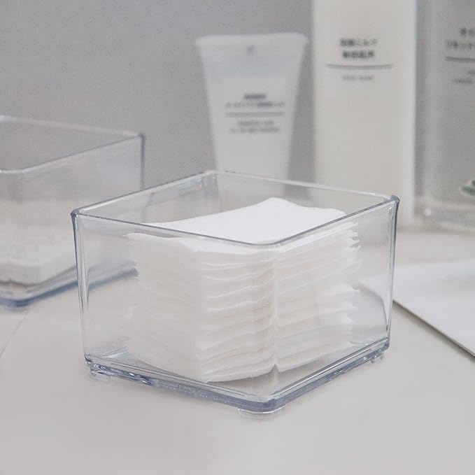 carrotez 1 Compartment Clear Plastic Drawer Organizer for Makeup, Bathroom, Desk, Vanity