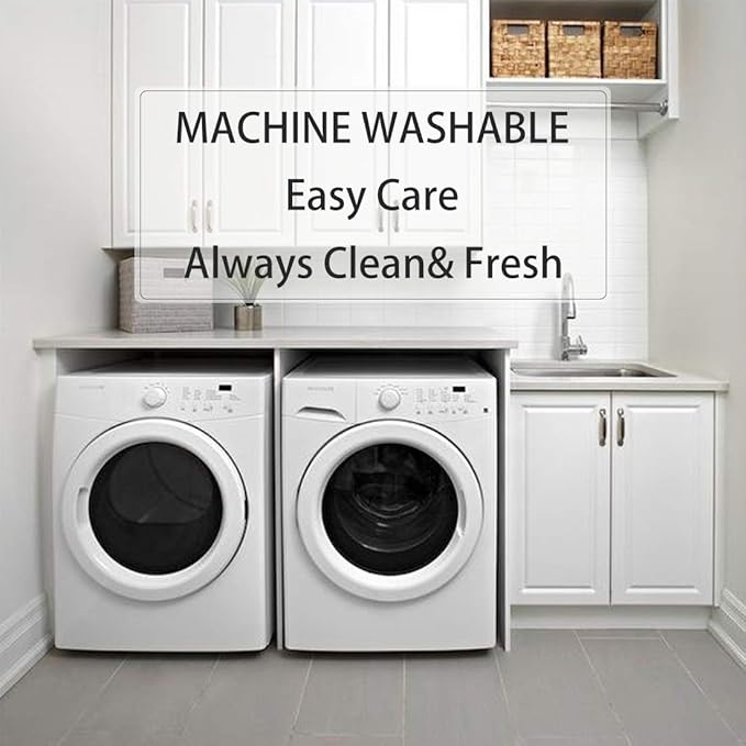 Mattress Topper Twin for Back Pain, Extra Thick Mattress Pad Cover, Plush Pillow Top, Deep Elastic Pocket, Navy