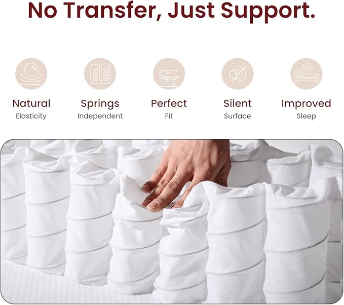 Twin Mattress 12 Inch, Medium Multilayer Cooling Gel Memory Foam Hybrid Mattress for Pain Relief & Deep Sleep, Twin Size Bed in a Box, None of Fiberglass