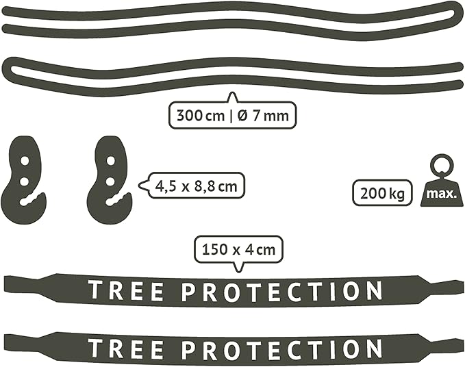 LA SIESTA Flora Classic Cotton Hammock & TreeMount - Indoor Outdoor Large Patio Bed With Tree Straps for Beams Posts, Portable Double 2 Person, Zebra