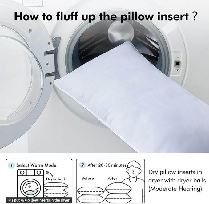 MIULEE 22x22 Pillow Inserts,Down Alternative Pack of 2 Euro Decorative Throw Pillows for Sofa Couch Bed, Ultra Soft Fluffy Bed Sleeping Form