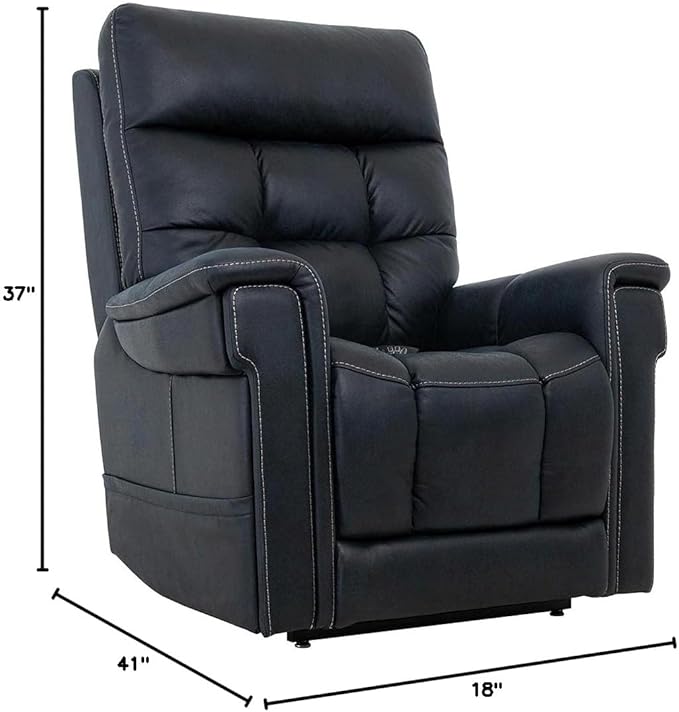 VivaLift! Radiance Power Recliner Lift Chair by PrideMobility, with 3 Heat Pads Heat System (Canyon Ocean, Small with Curbside Delivery)