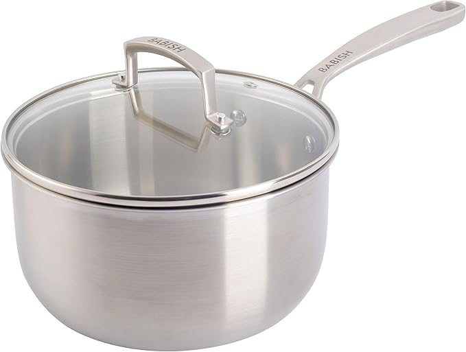 Babish Stainless Steel 3.5qt Triply Professional Grade Sauce Pan