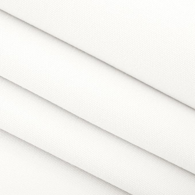 RSH DECOR: Sunbrella Square Throw Pillows Set of 4 | 20" x 20" | Water and Fade-Resistant Performance Fabric | Outdoor Pillow Covers with Down-Alternative Inserts | Canvas White