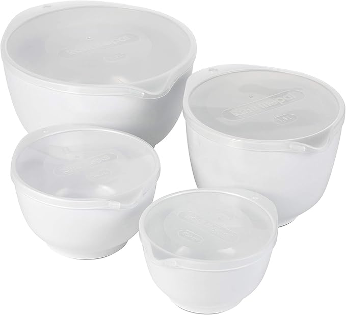 Precision Craft Mixing Bowl Set 4 Pcs Elevate Your Culinary Experience Stylish Nesting Bowls for Effortless Cooking and Baking