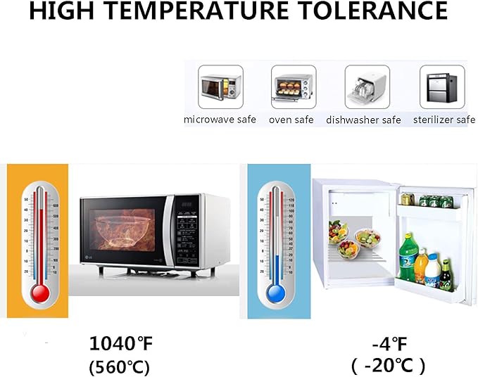 Glass Mixing Bowls with Lids Set, 8 Pieces Glass Salad Bowl Set with Lids(0.6QT,1.1QT,2.2QT,4QT) High Brosilicate Microwave Bowls for Kitchen Baking, Great Gift