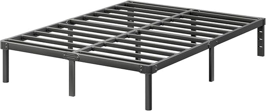 ZIYOO 14 Inch King Size Metal Platform Bed Frame with Heavy-Duty Steel Slat Support, No Box Spring Needed, Under Bed Storage Space, Easy Assembly, Noise-Free, Sturdy & Durable, Black