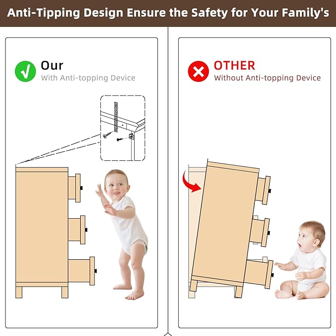 Farmhouse 7 Drawer Dresser for Bedroom, 54” Wide Dresser for Closet, Large Rustic Wooden Dressers, Chest of Drawers for Bedroom, Living Room, Entryway, Walnut