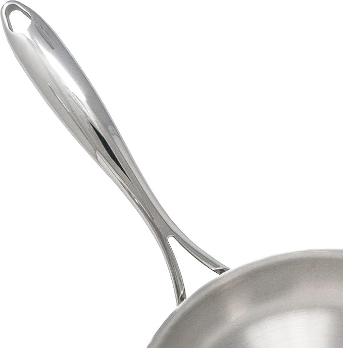 Duratux Tri-Ply 1.5-Quart Sauce Pan with Lid, Silver; Stainless Steel, PTFE & PFOA Free, Freezer to Oven Safe, Induction Compatible