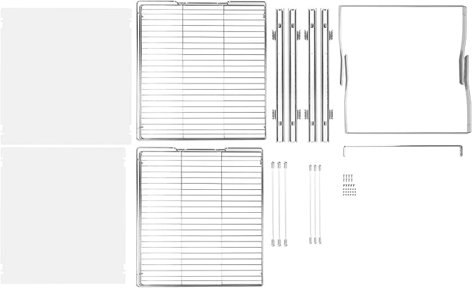 VEVOR 20"Wx21"D Pull Out Cabinet Organizer, 20"Wx21"D 2 Tier Heavy Duty Slide Out Pantry Shelves, Chrome-Plated Steel Roll Out Drawers, Sliding Drawer Storage, 21.5"Wx22"D Install Size for Cabinet