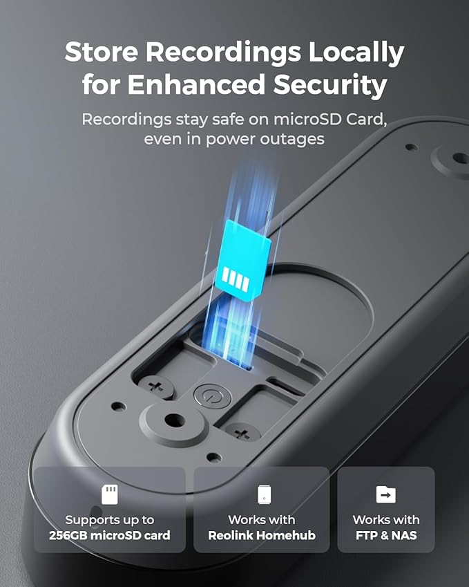 REOLINK Video Doorbell Camera with Chime, 1:1 Head-to-Toe View, 2.4/5 GHz WiFi, Person/Vehicle/Package Detection, No Monthly Fees