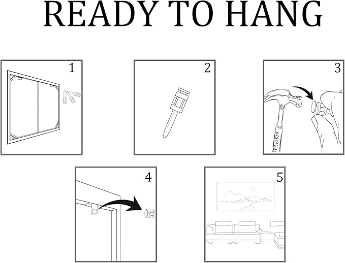 Pogusmavi Large Wall Art Abstract Black And Grey Canvas Wall Art Living Room Wall Decor Paintings Decorations Modern Wall Decor for Bedrooms Framed Artwork for Walls 29×58in