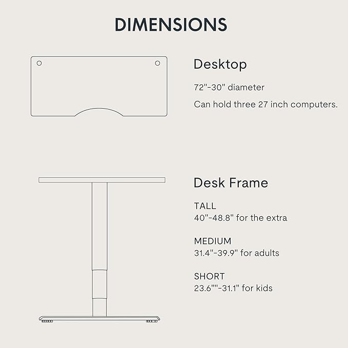 FLEXISPOT E6 MAX Bamboo Dual Motor 3 Stages Standing Desk 72x30 Inch Whole-Piece Board Electric Height Adjustable Stand Up Desk 150KG Load Capacity(Black Frame + Bamboo Curved Desktop)