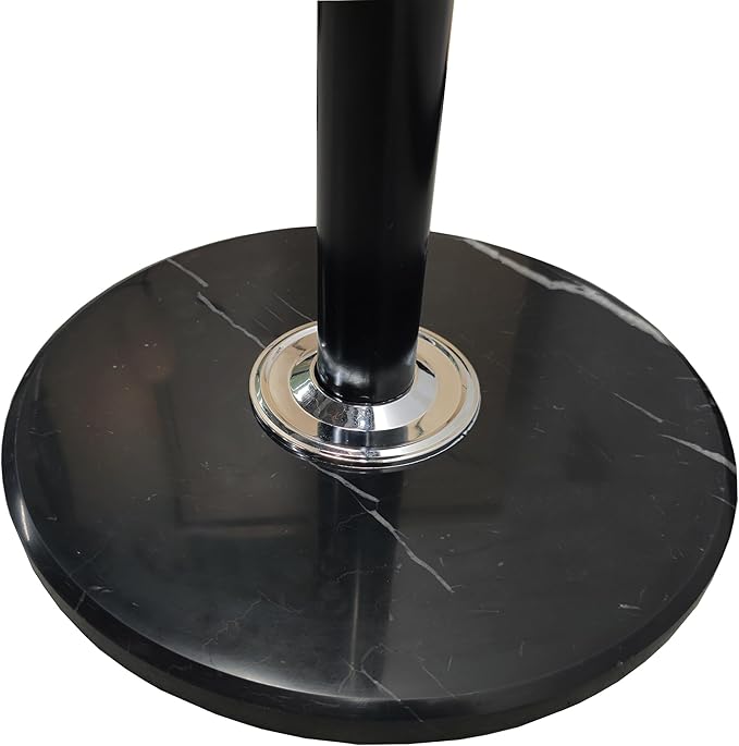 HOMEFORT Metal Coat Rack Stand,Free Standing Hat Hanger with Marble Base,Hall Tree with 12 Hooks for Hanging Hat,Clothes,Bag,Entryway Storage Organizer,Black