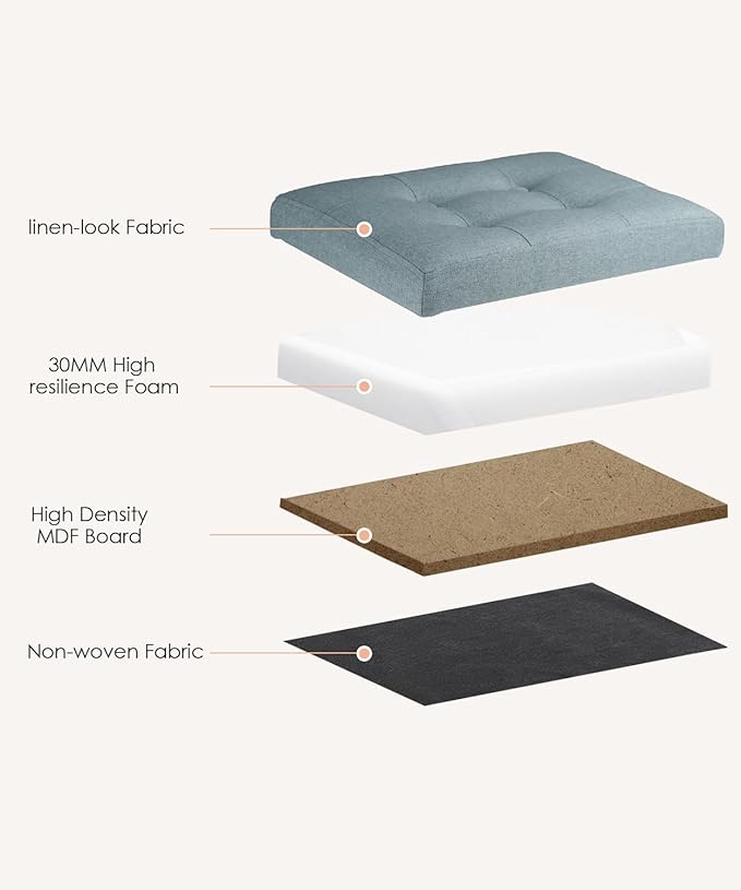 Ottoman Storage Ottoman Foot Rest Stool Foldable Bench with Storage Student Dormitory Bedroom and Entryway 17 X 13 X 13