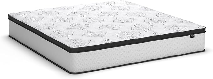 Signature Design by Ashley King Size Chime 12 Inch Medium Firm Hybrid Mattress with Cooling Gel Memory Foam for Pressure Relief, Fiberglass Free, Mattress In A Box