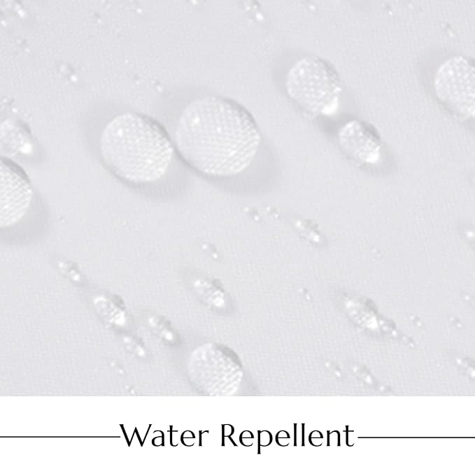 No Hook Shower Curtain with Snap in Liner, White and Gray Striped Heavy Duty See Through Window Waterproof Machine Washable Bathroom Curtain 71" W x 74" L (Pack of 1)