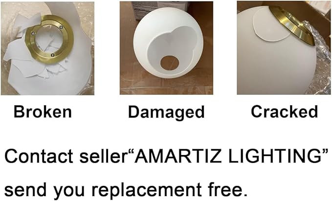 Modern Gold Globe Table Lamp Mid Century 3-Light Desk Lamp with Milk White Glass Shade Metal Base Nightstand Lamp for Bedroom Bedside End Table,G9 Bulb(Not Included)